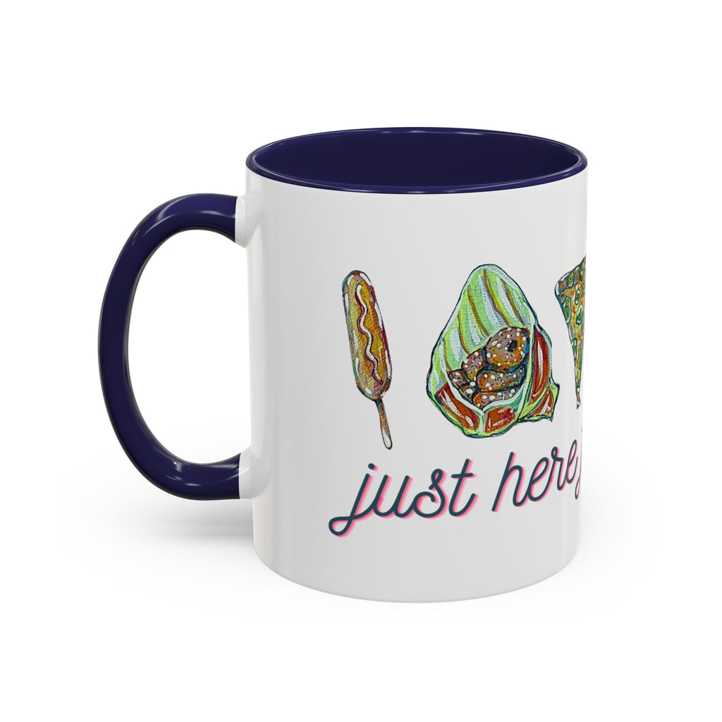 Here for the Food State Fair Mug | Accent Coffee Mug 11oz or 15oz
