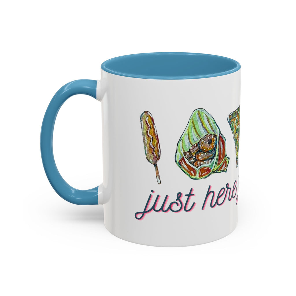 Here for the Food State Fair Mug | Accent Coffee Mug 11oz or 15oz