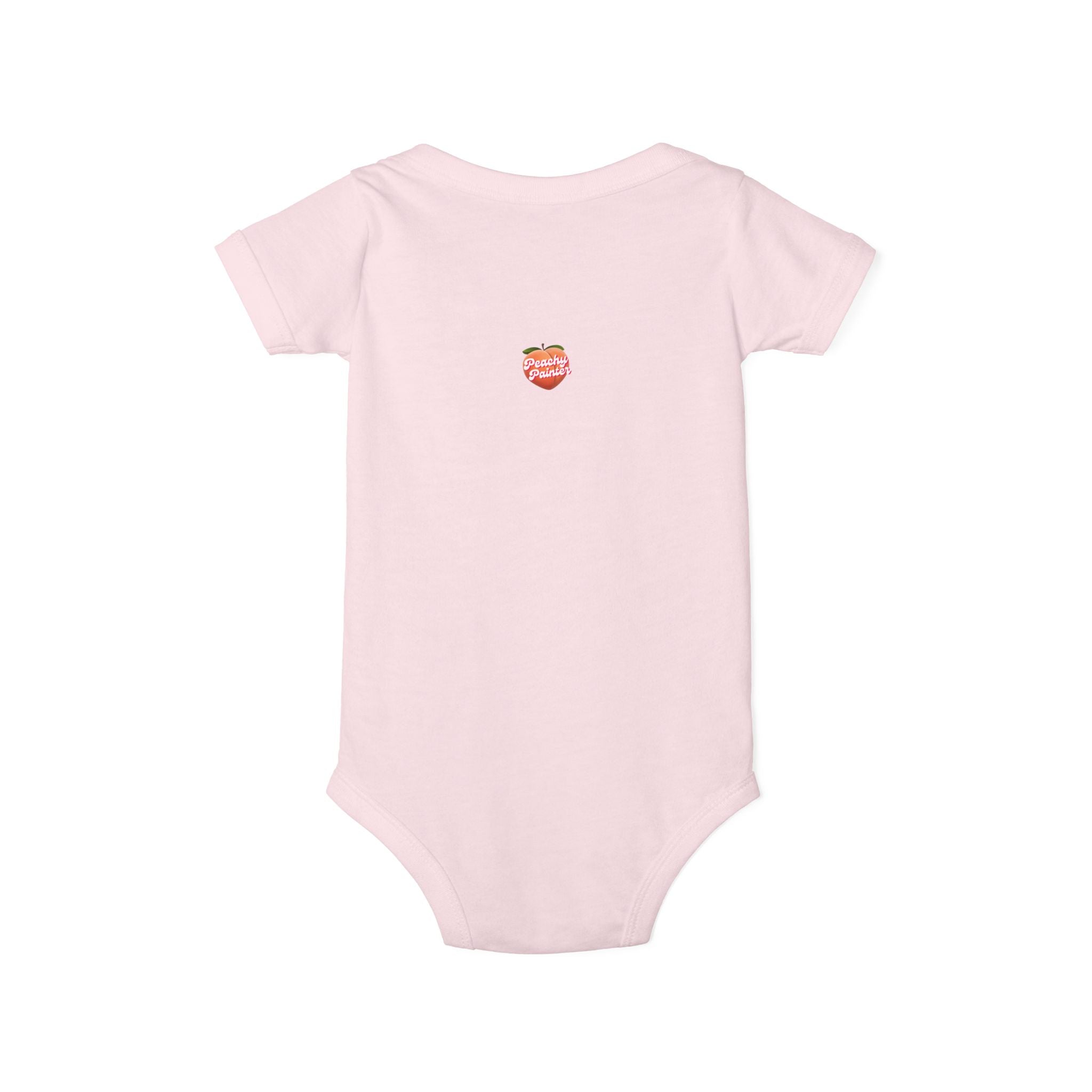 Mini Garden Veggies Infant One Piece | baby bodysuit with produce illustrations