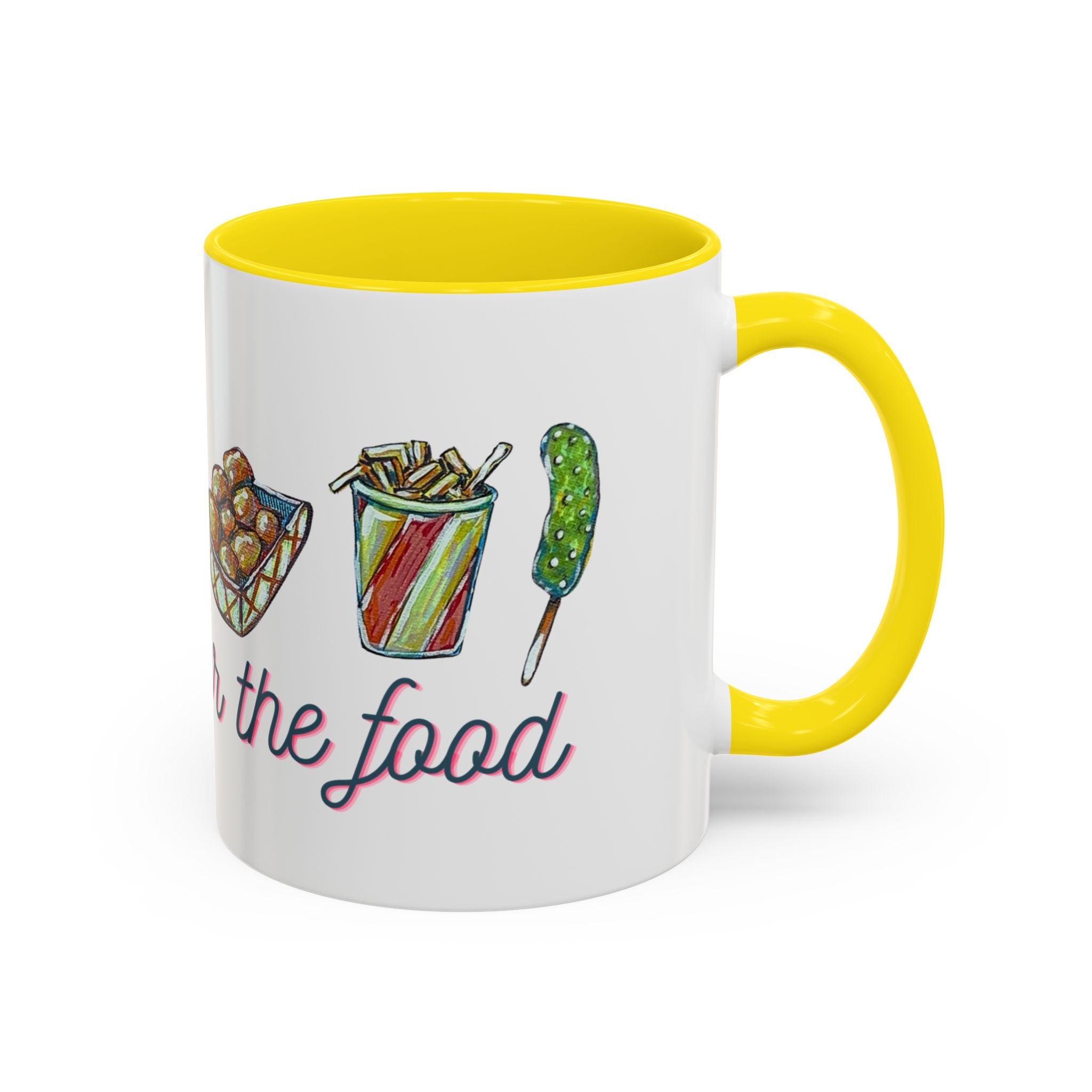 Here for the Food State Fair Mug | Accent Coffee Mug 11oz or 15oz