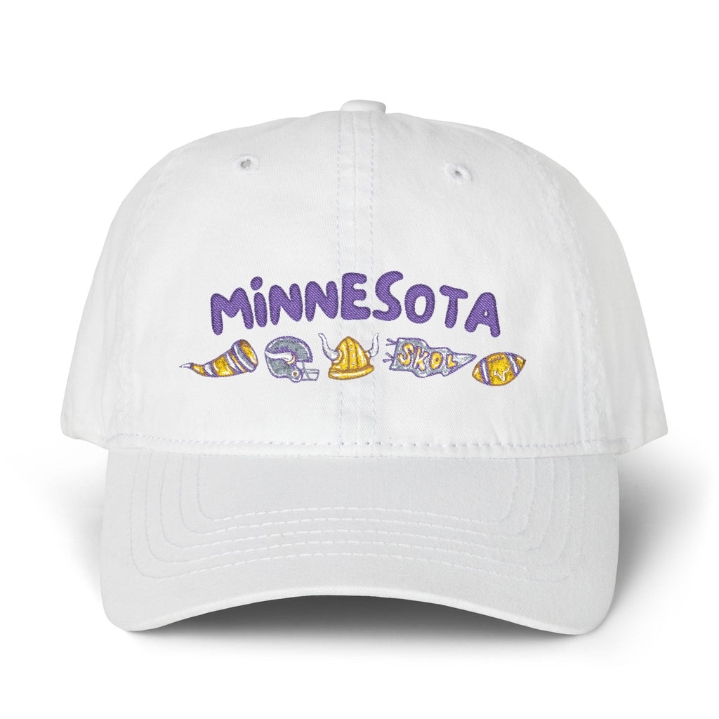 Minnesota Vikings Women's Pigment-Dyed Cap with Fashion Undervisor (Embroidery)