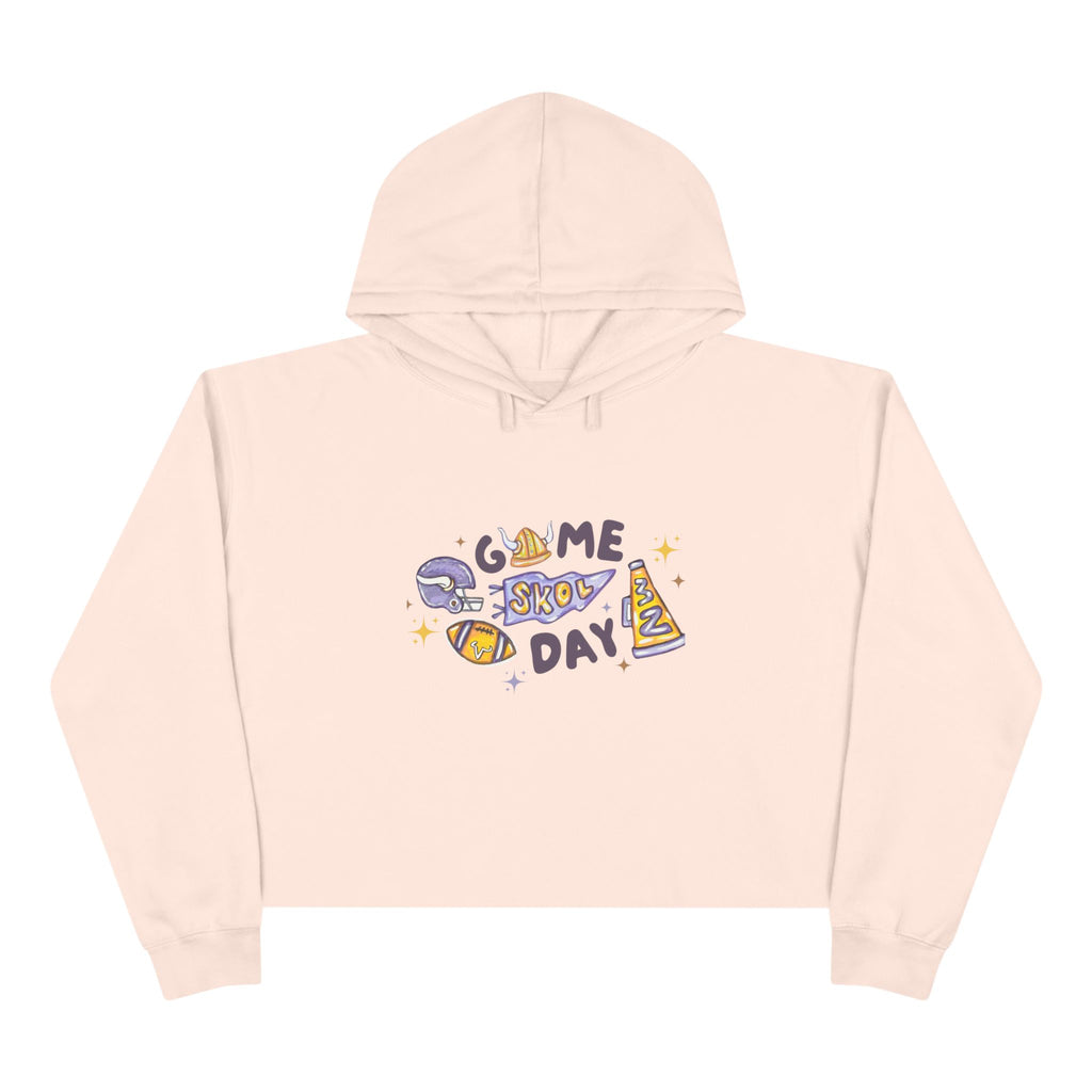 Game Day School Spirit Crop Hoodie