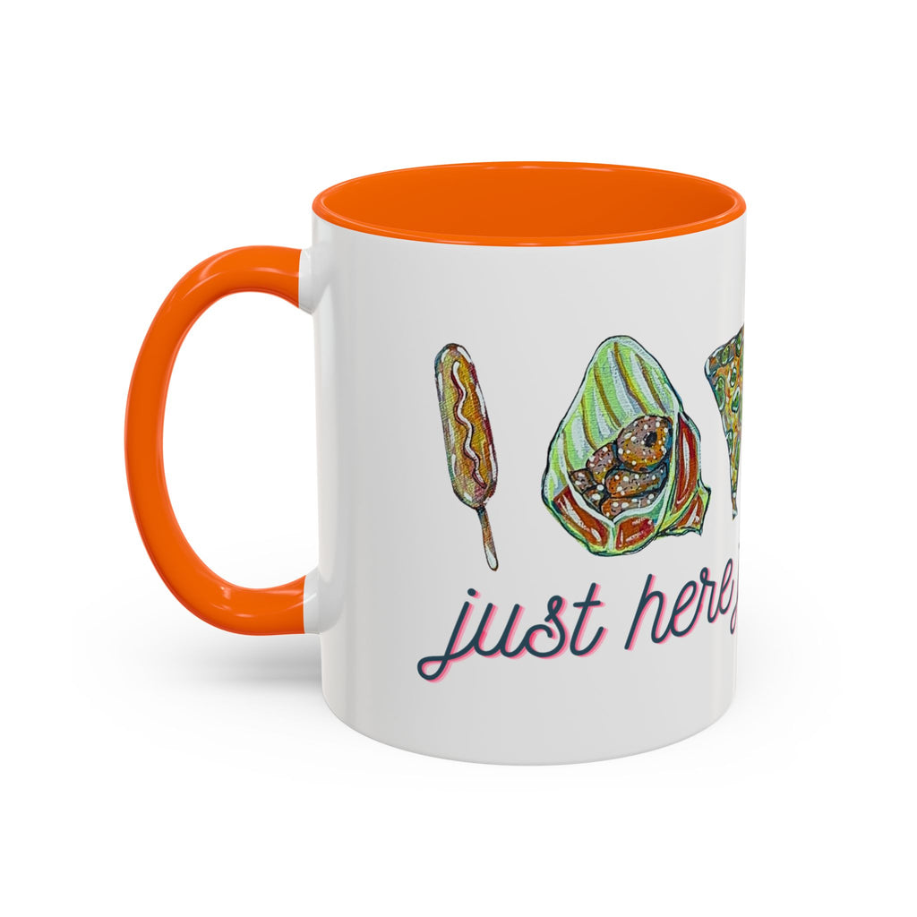 Here for the Food State Fair Mug | Accent Coffee Mug 11oz or 15oz