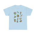 Korean Street Food Icons T-Shirt | Kimbap Tteokbokki Mandu Pretzel Corn Dog