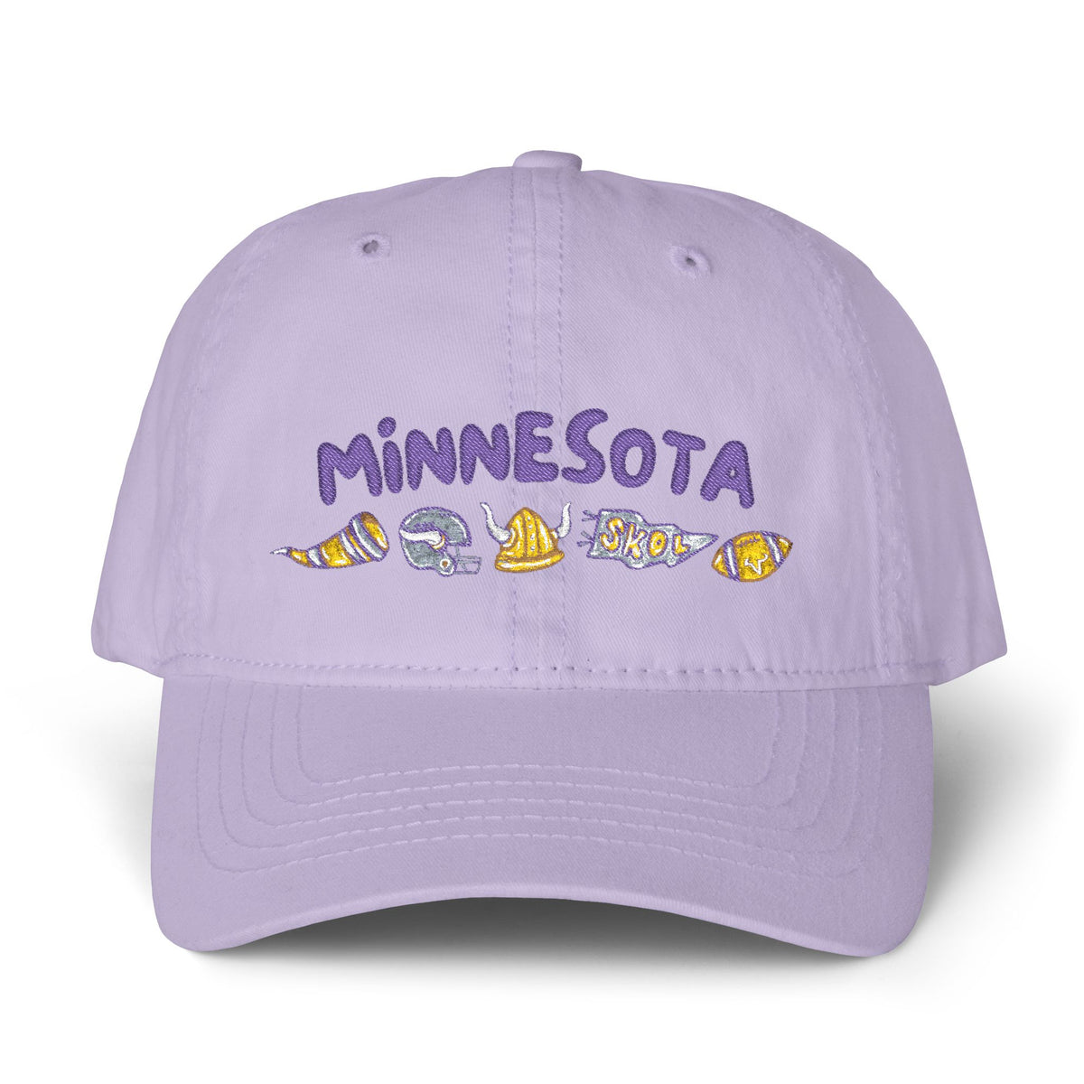 Minnesota Vikings Women's Pigment-Dyed Cap with Fashion Undervisor (Embroidery)