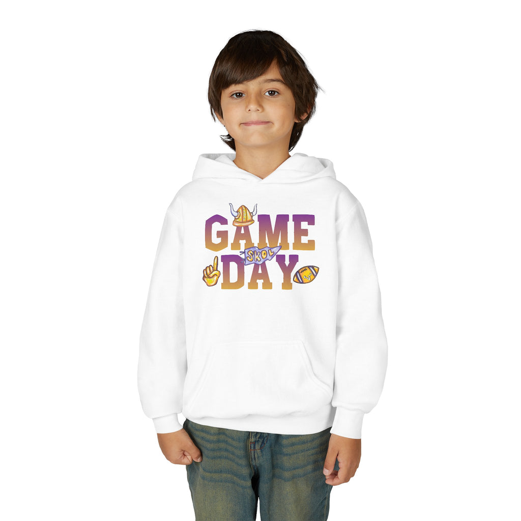 Game Day Youth Hoodie — Kids Football Spirit Pullover ("GAME DAY")
