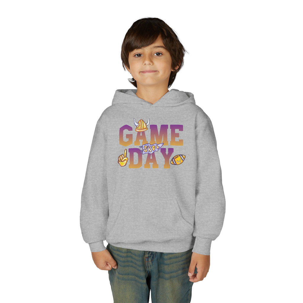 Game Day Youth Hoodie — Kids Football Spirit Pullover ("GAME DAY")