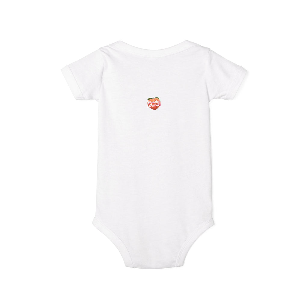 Mini Garden Veggies Infant One Piece | baby bodysuit with produce illustrations