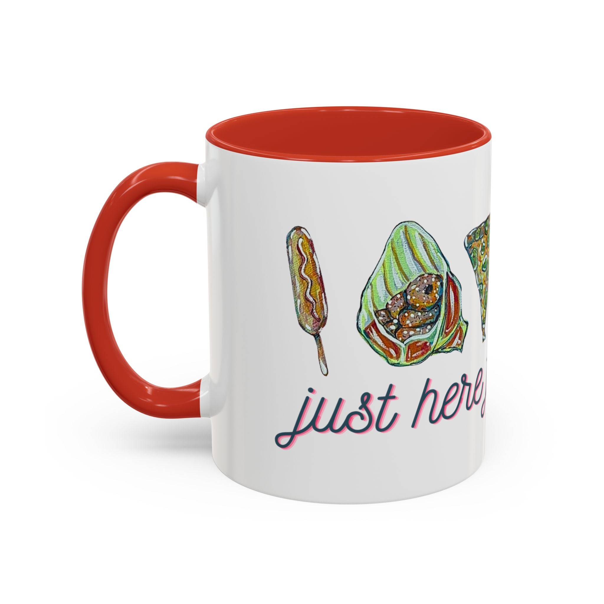 Here for the Food State Fair Mug | Accent Coffee Mug 11oz or 15oz