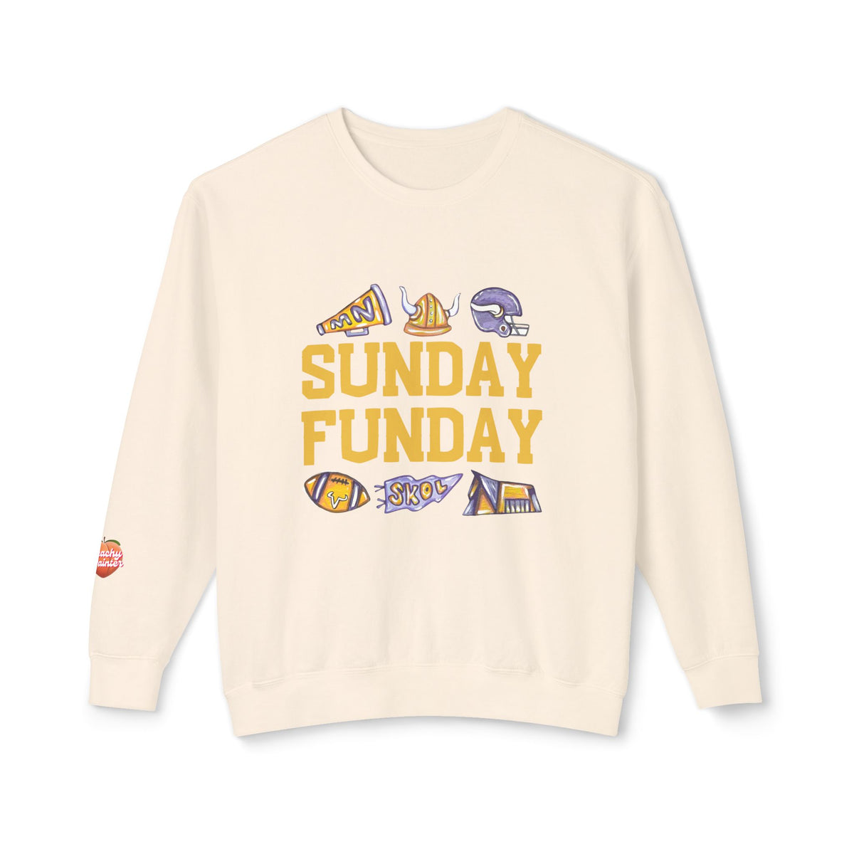 Sunday Funday Vikings Edition Lightweight Crewneck Sweatshirt