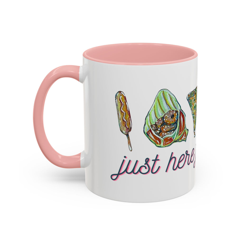 Here for the Food State Fair Mug | Accent Coffee Mug 11oz or 15oz