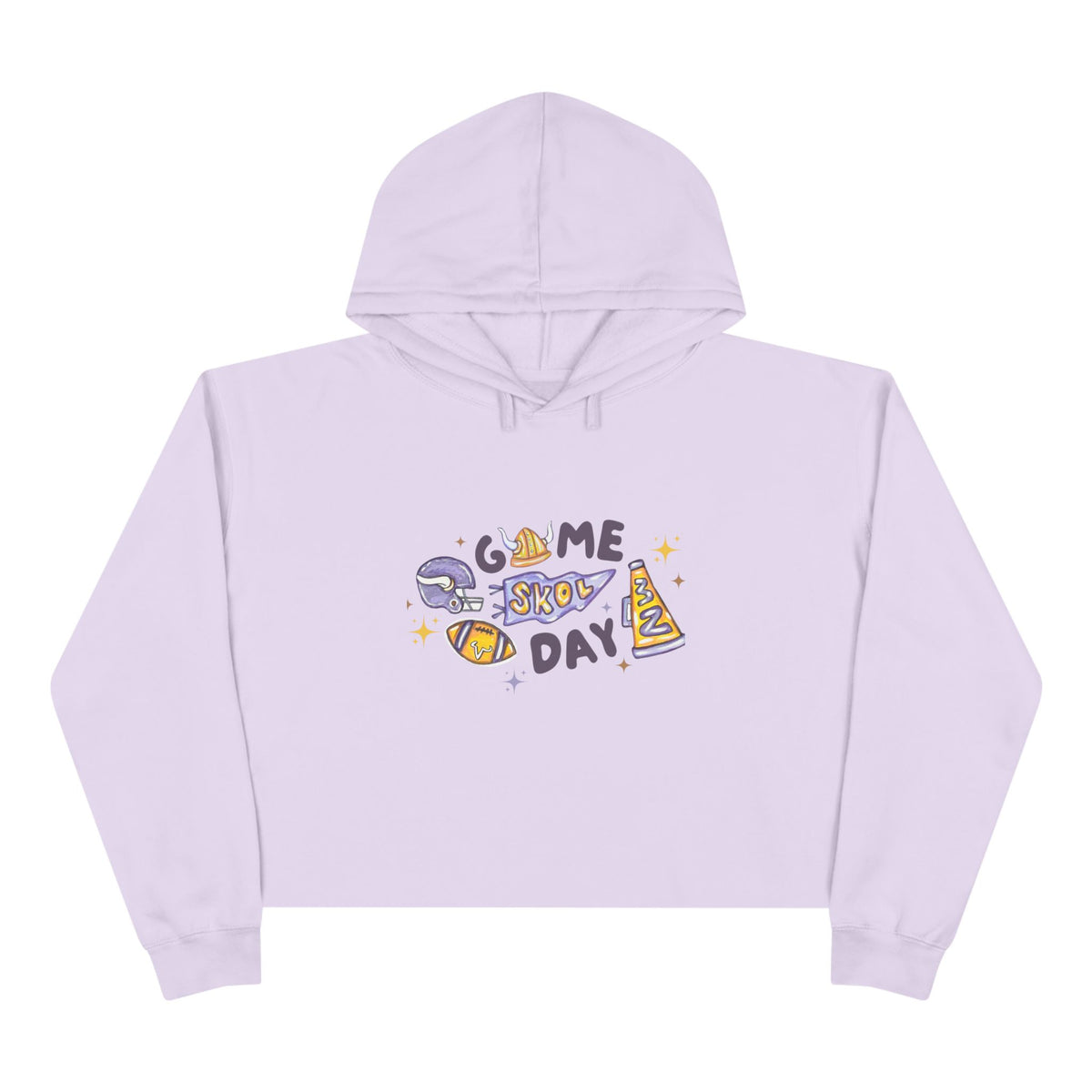 Game Day School Spirit Crop Hoodie