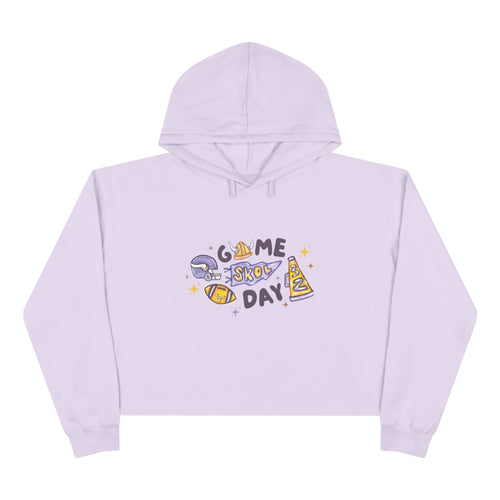 Game Day School Spirit Crop Hoodie