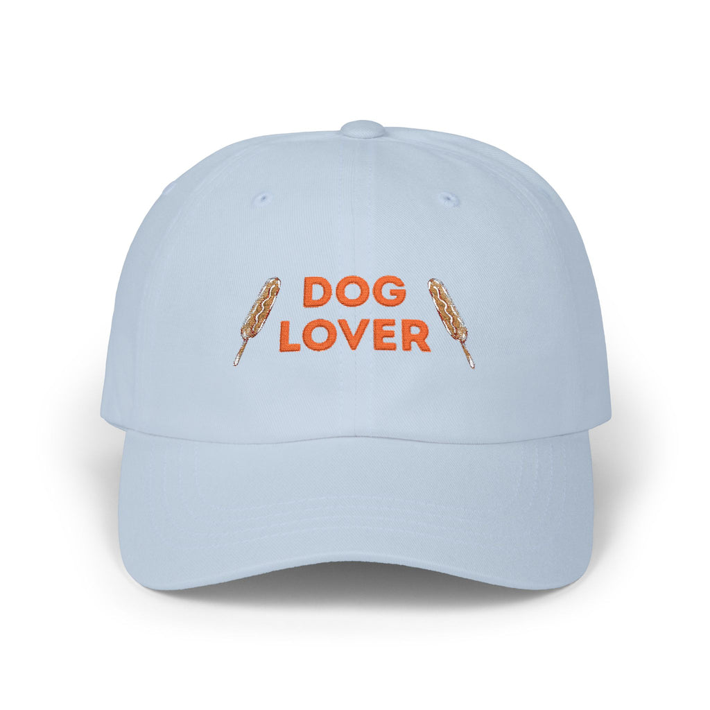 Dog Lover Embroidery Dad Cap | White baseball hat