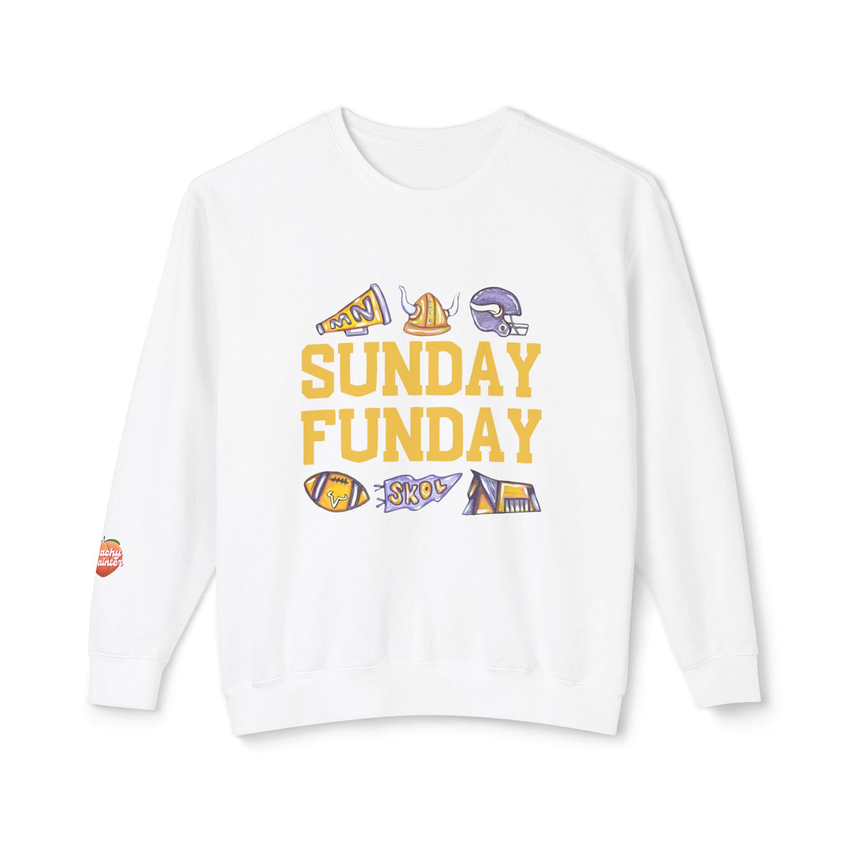 Sunday Funday Vikings Edition Lightweight Crewneck Sweatshirt