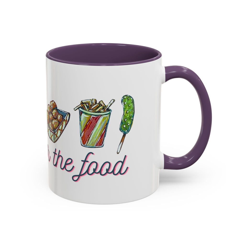 Here for the Food State Fair Mug | Accent Coffee Mug 11oz or 15oz