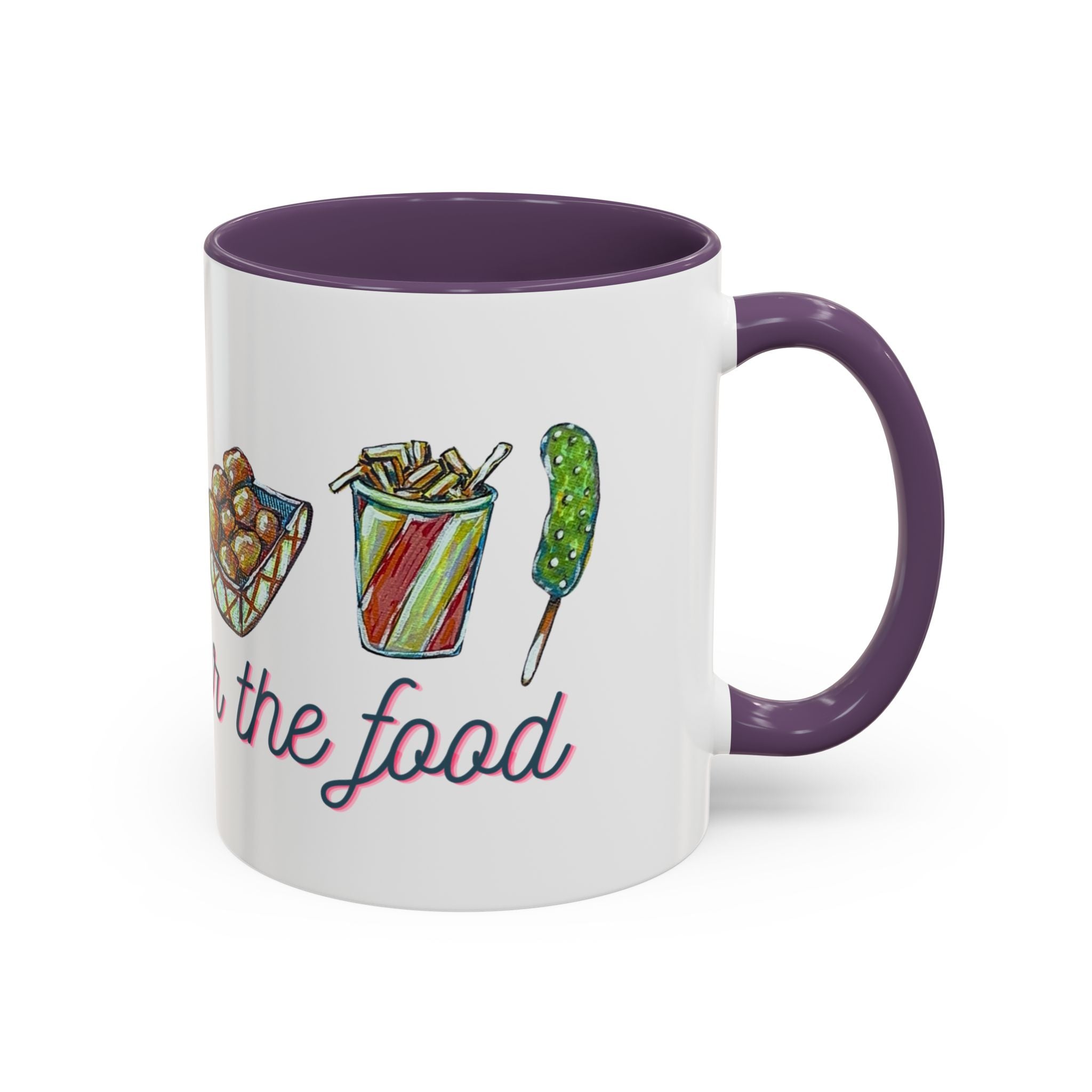 Here for the Food State Fair Mug | Accent Coffee Mug 11oz or 15oz