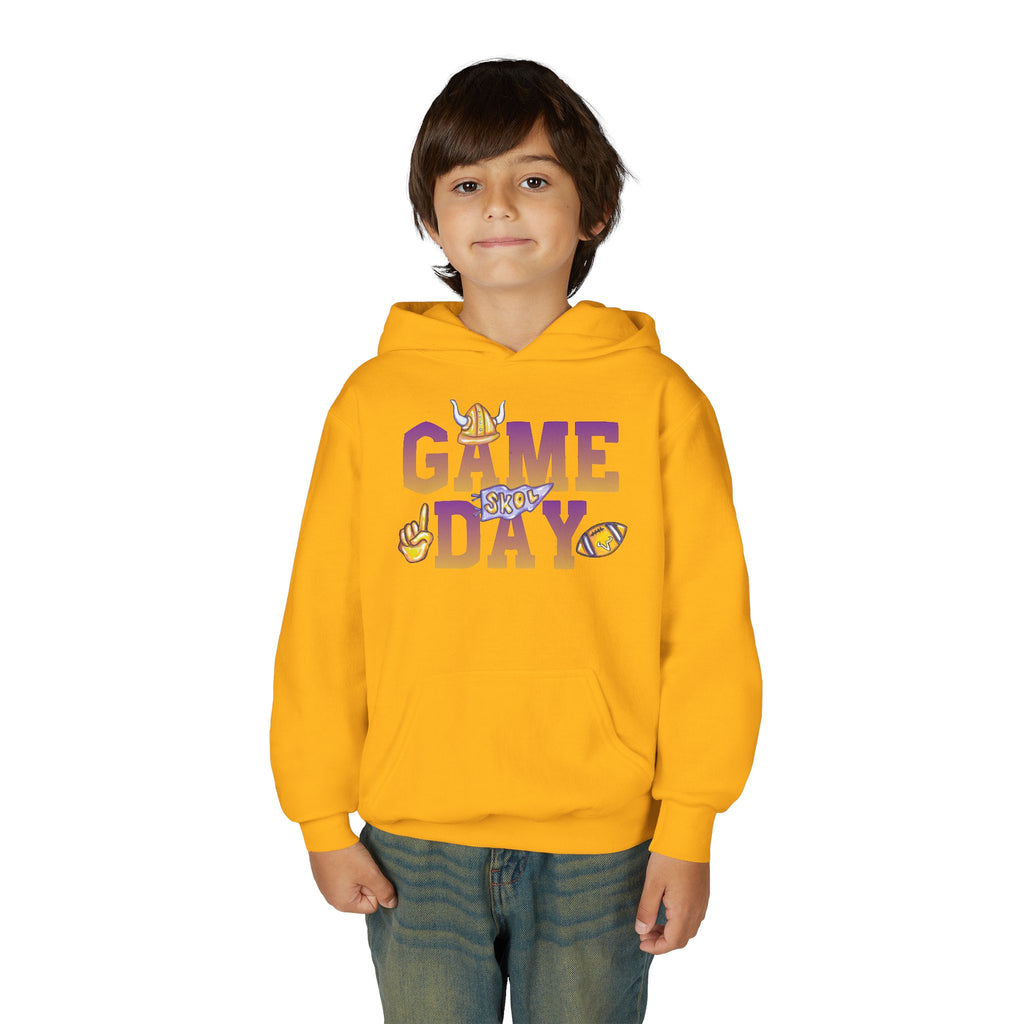 Game Day Youth Hoodie — Kids Football Spirit Pullover ("GAME DAY")