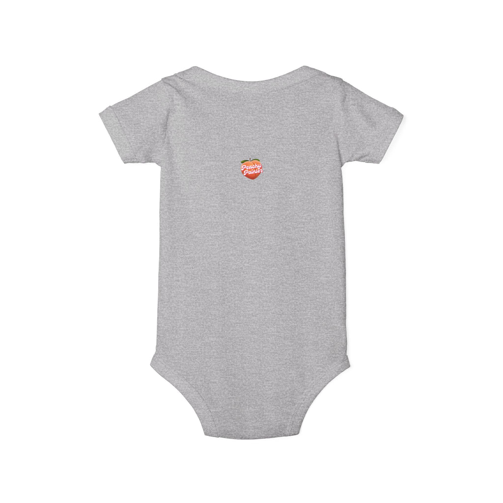 Mini Garden Veggies Infant One Piece | baby bodysuit with produce illustrations