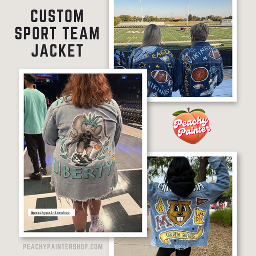 Custom Sport Team Painted Jacket