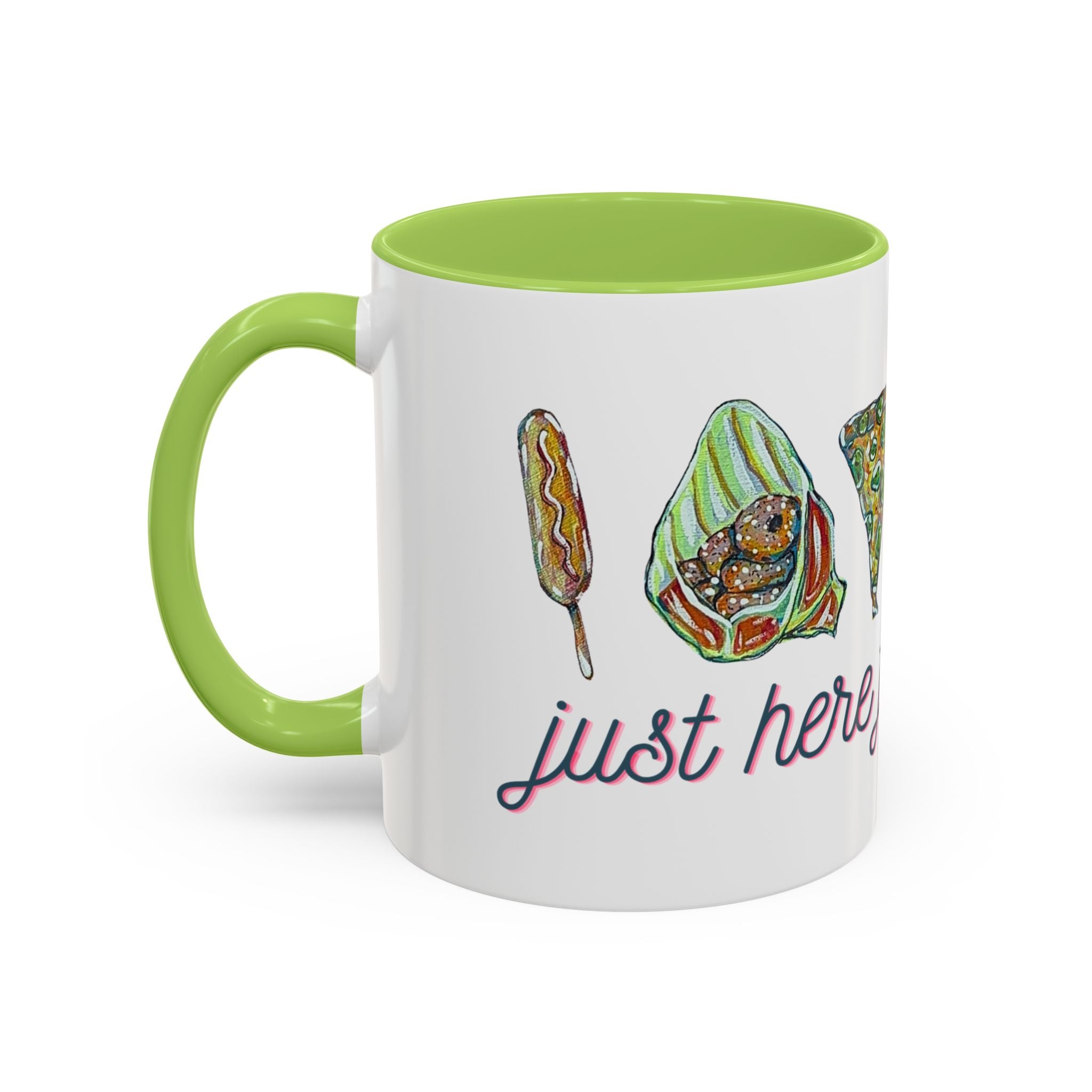 Here for the Food State Fair Mug | Accent Coffee Mug 11oz or 15oz