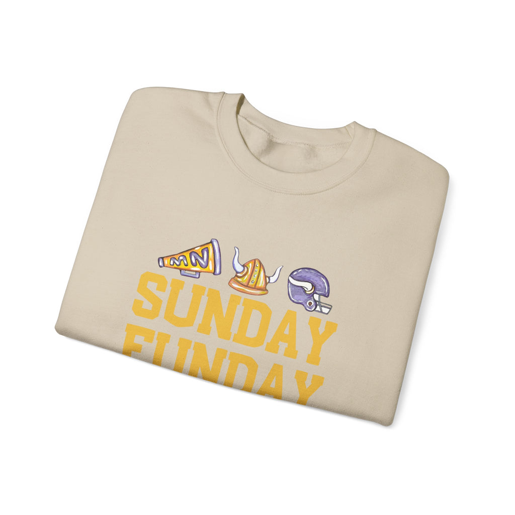 Crewneck Sweatshirt - "Sunday Funday" Football & Tailgate Graphic