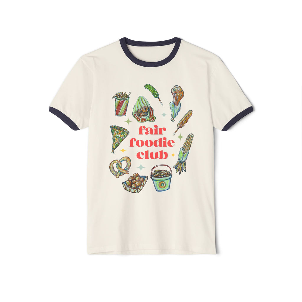 Fair Foodie Club T-Shirt | Food Icons Ringer Tee