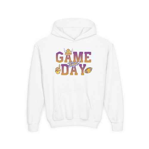 Game Day Youth Hoodie — Kids Football Spirit Pullover ("GAME DAY")