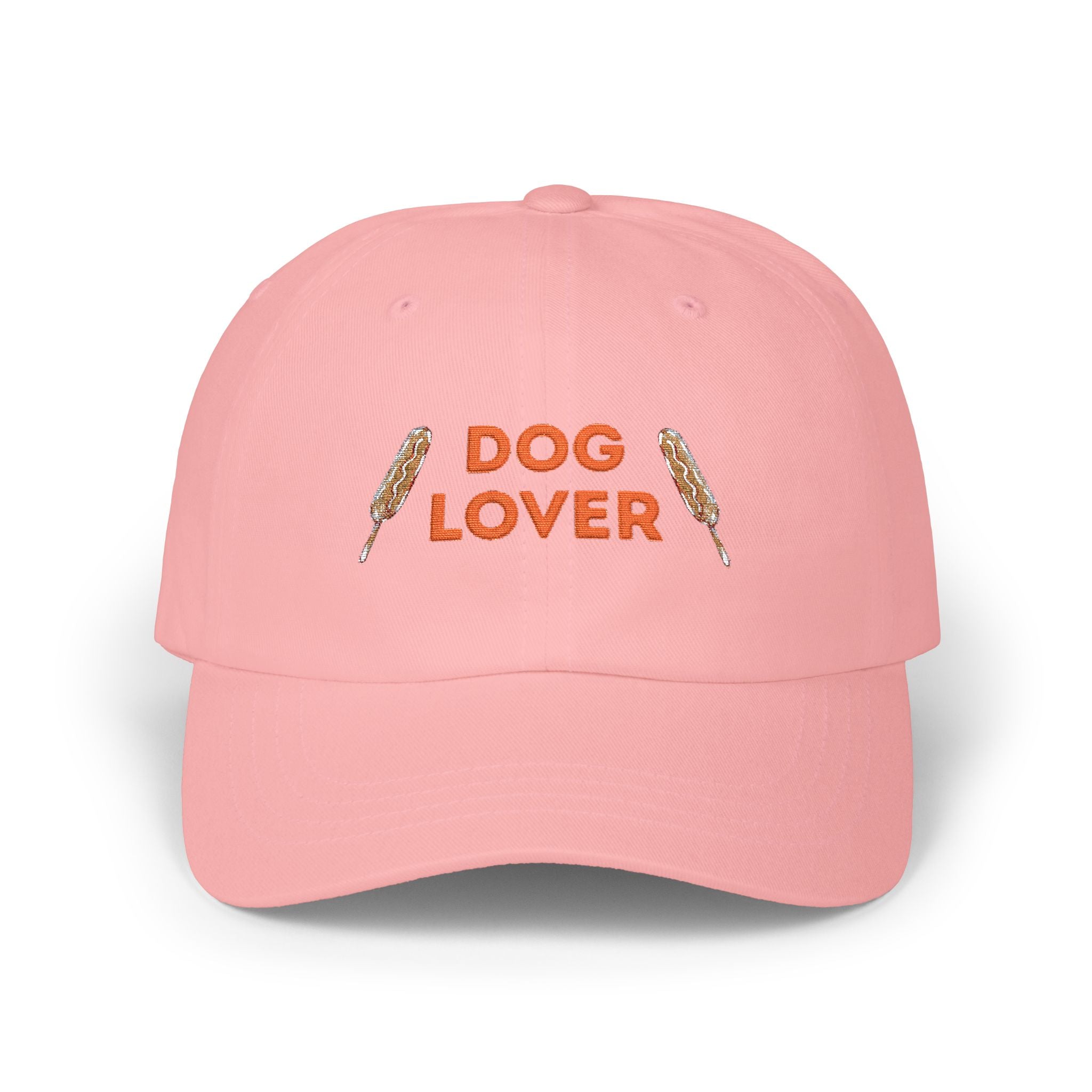 Dog Lover Embroidery Dad Cap | White baseball hat