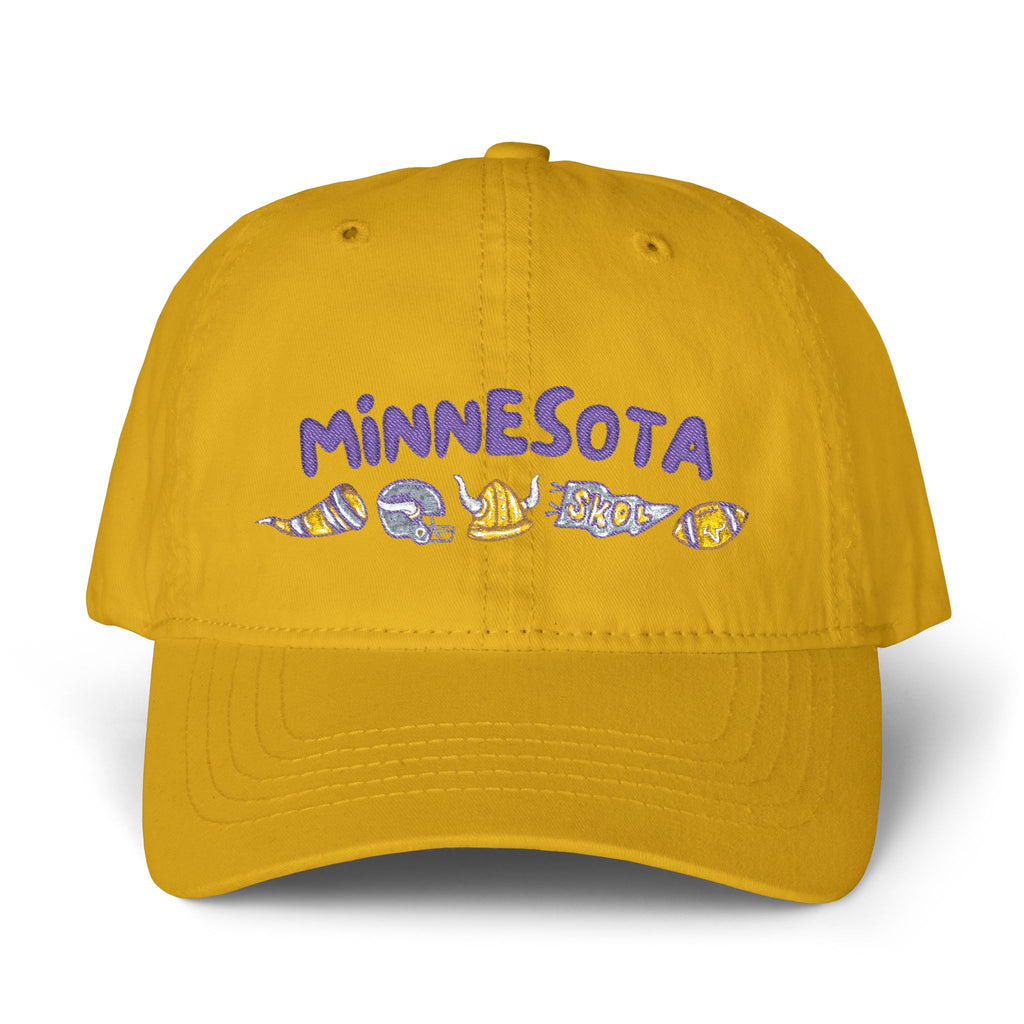 Minnesota Vikings Women's Pigment-Dyed Cap with Fashion Undervisor (Embroidery)