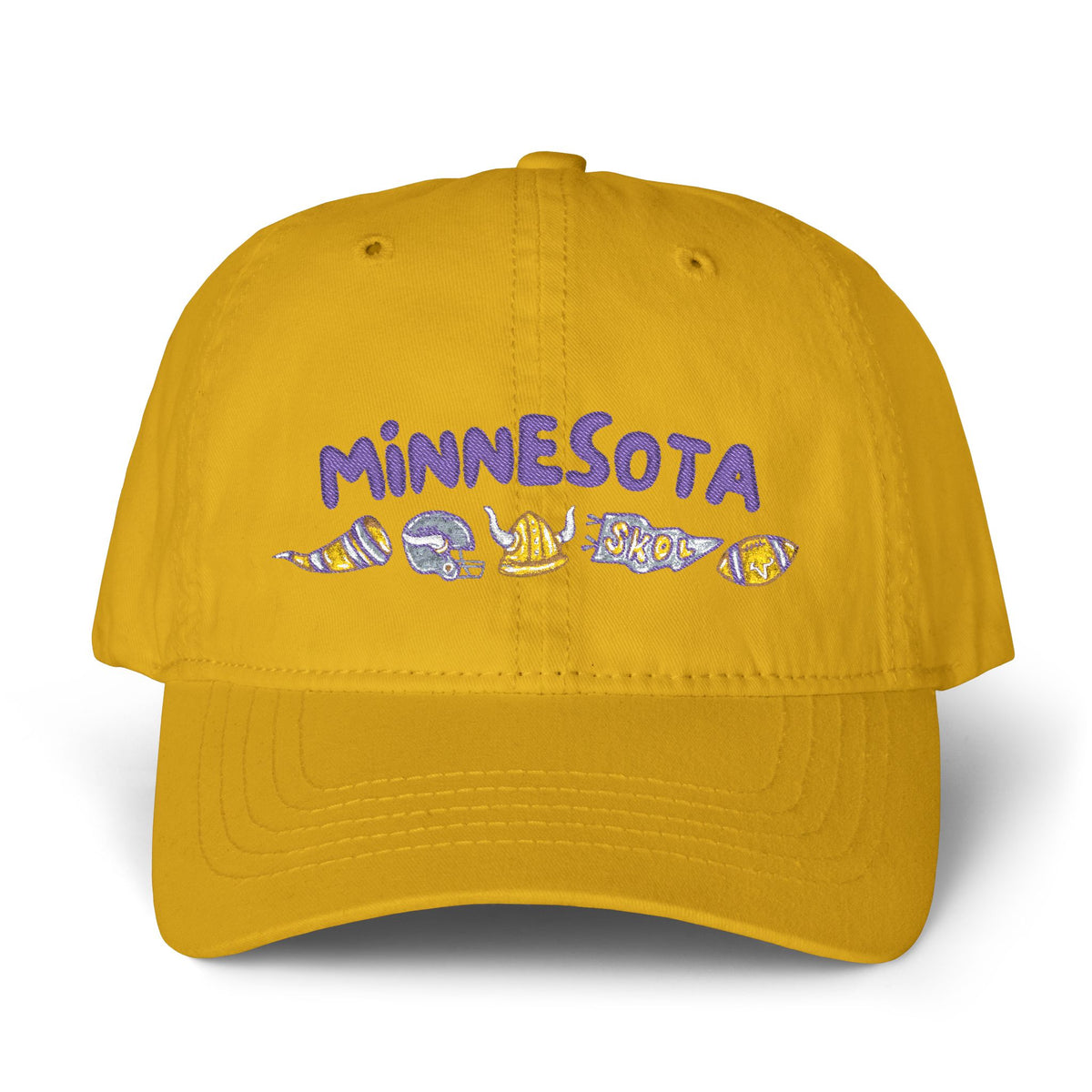 Minnesota Vikings Women's Pigment-Dyed Cap with Fashion Undervisor (Embroidery)