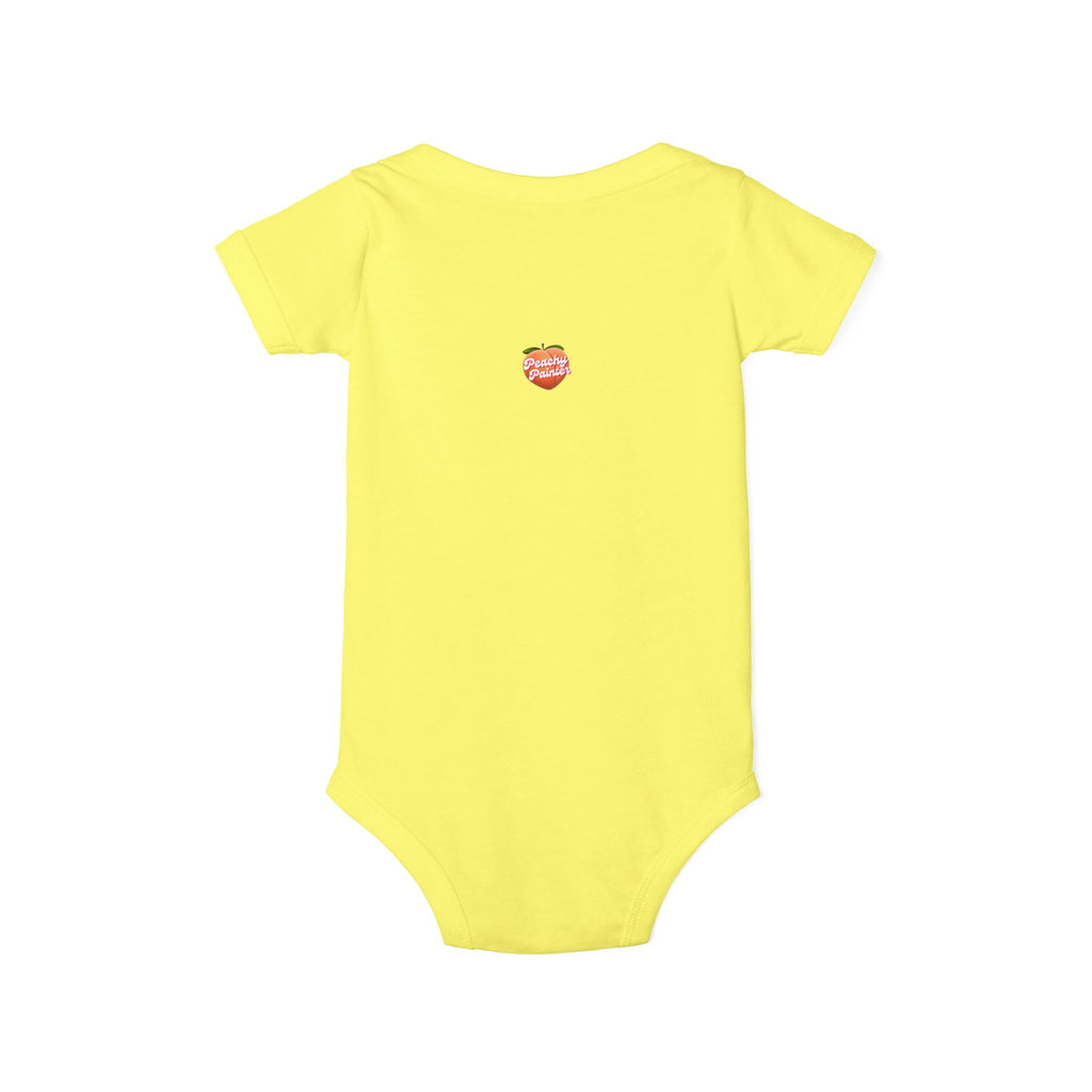Mini Garden Veggies Infant One Piece | baby bodysuit with produce illustrations