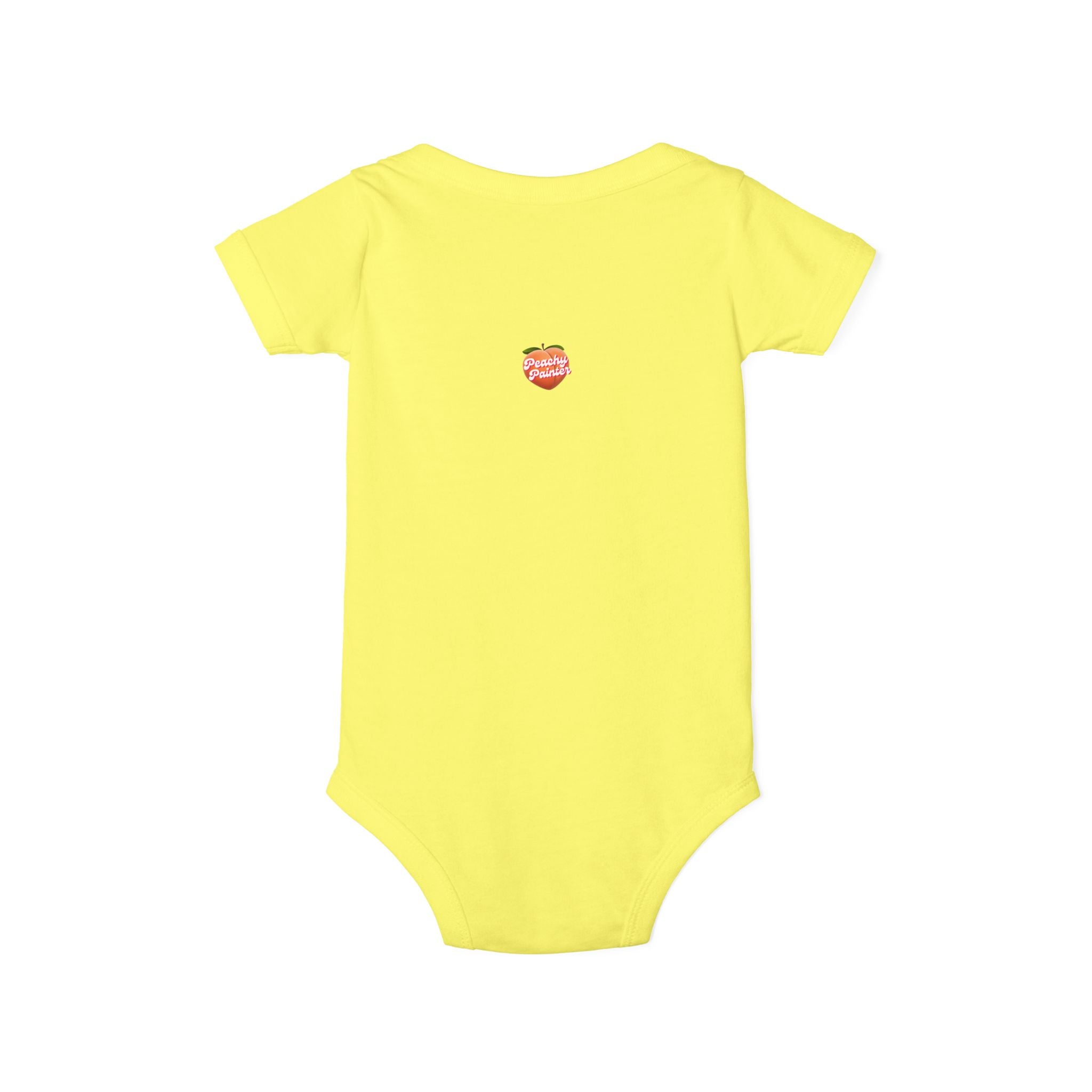 Mini Garden Veggies Infant One Piece | baby bodysuit with produce illustrations