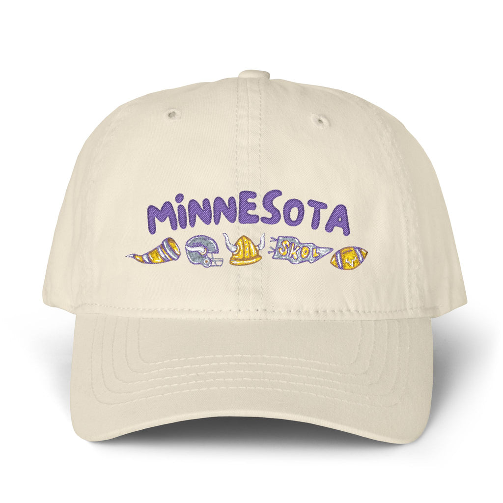 Minnesota Vikings Women's Pigment-Dyed Cap with Fashion Undervisor (Embroidery)