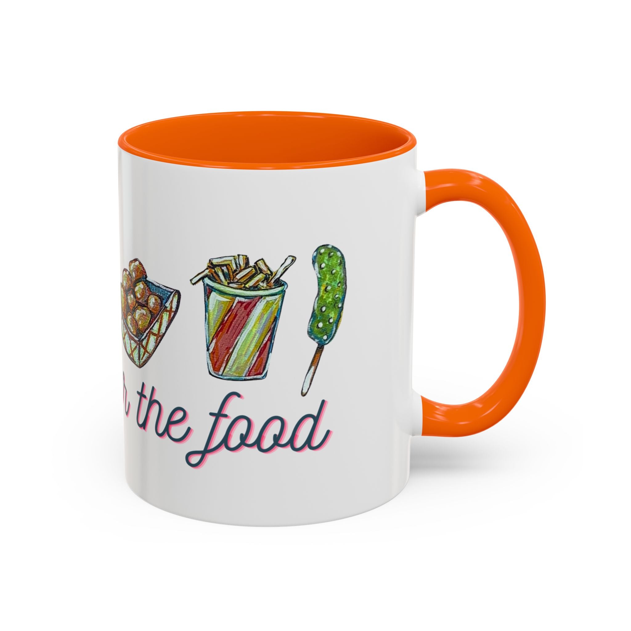 Here for the Food State Fair Mug | Accent Coffee Mug 11oz or 15oz