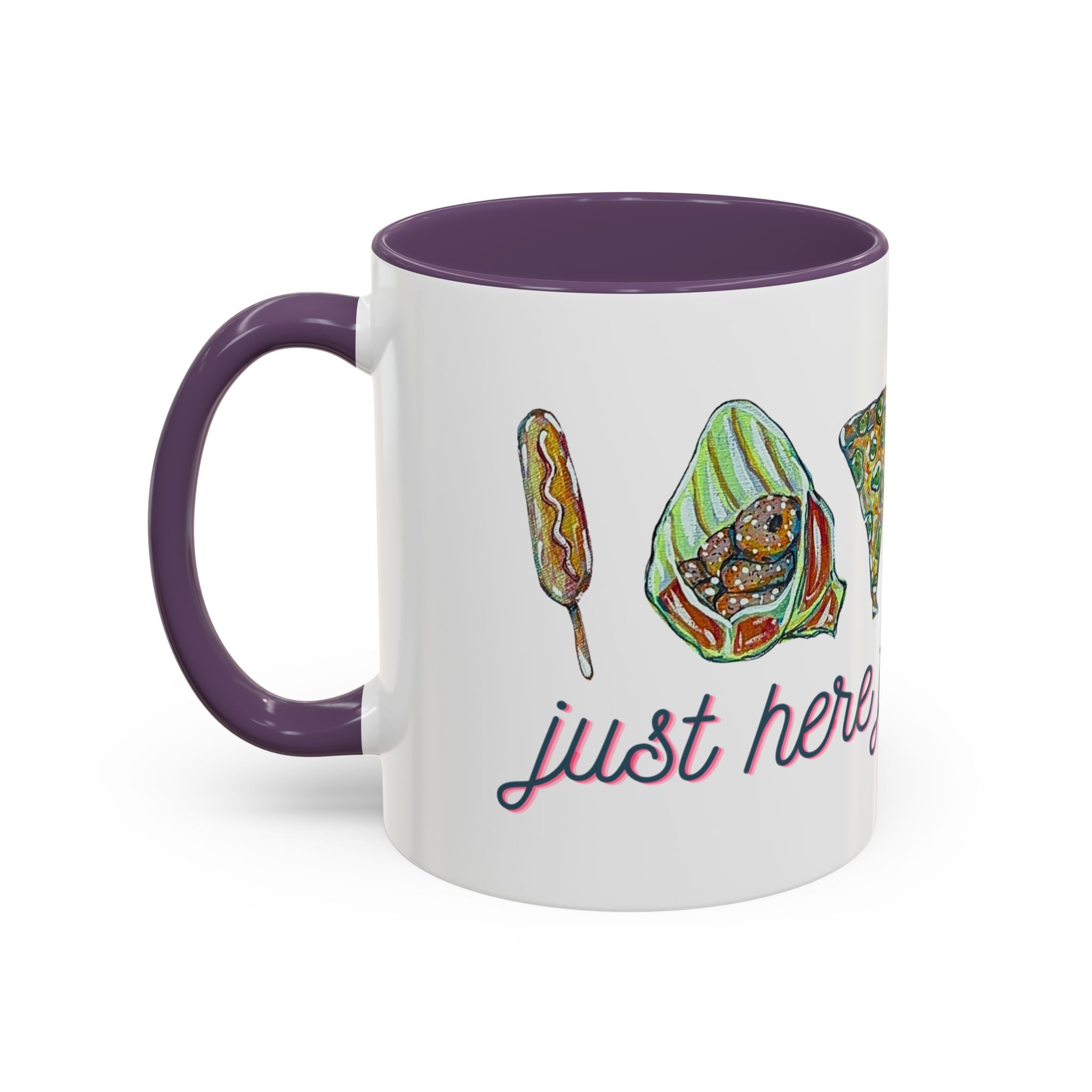 Here for the Food State Fair Mug | Accent Coffee Mug 11oz or 15oz