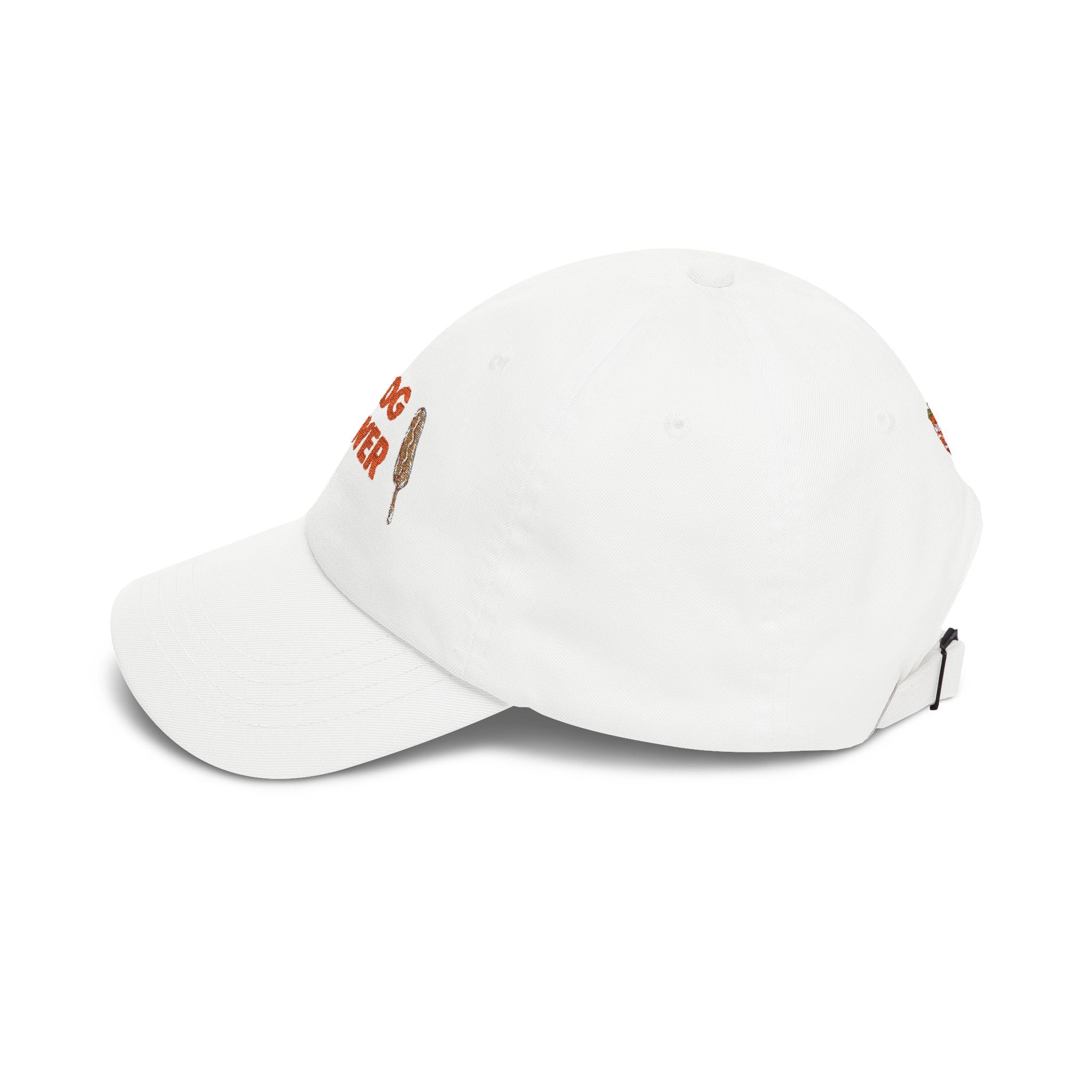 Dog Lover Embroidery Dad Cap | White baseball hat