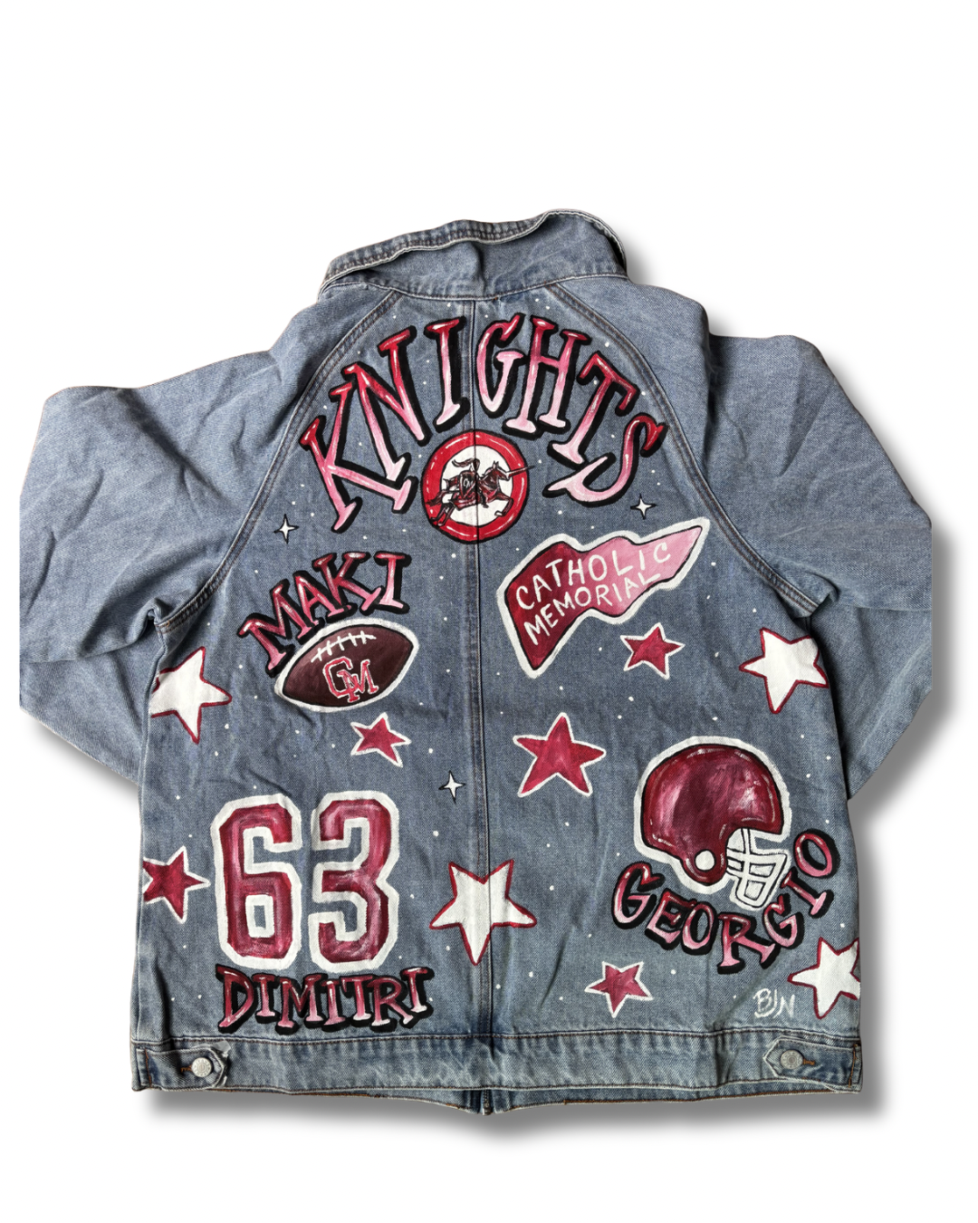Custom Sport Mom Painted Jacket