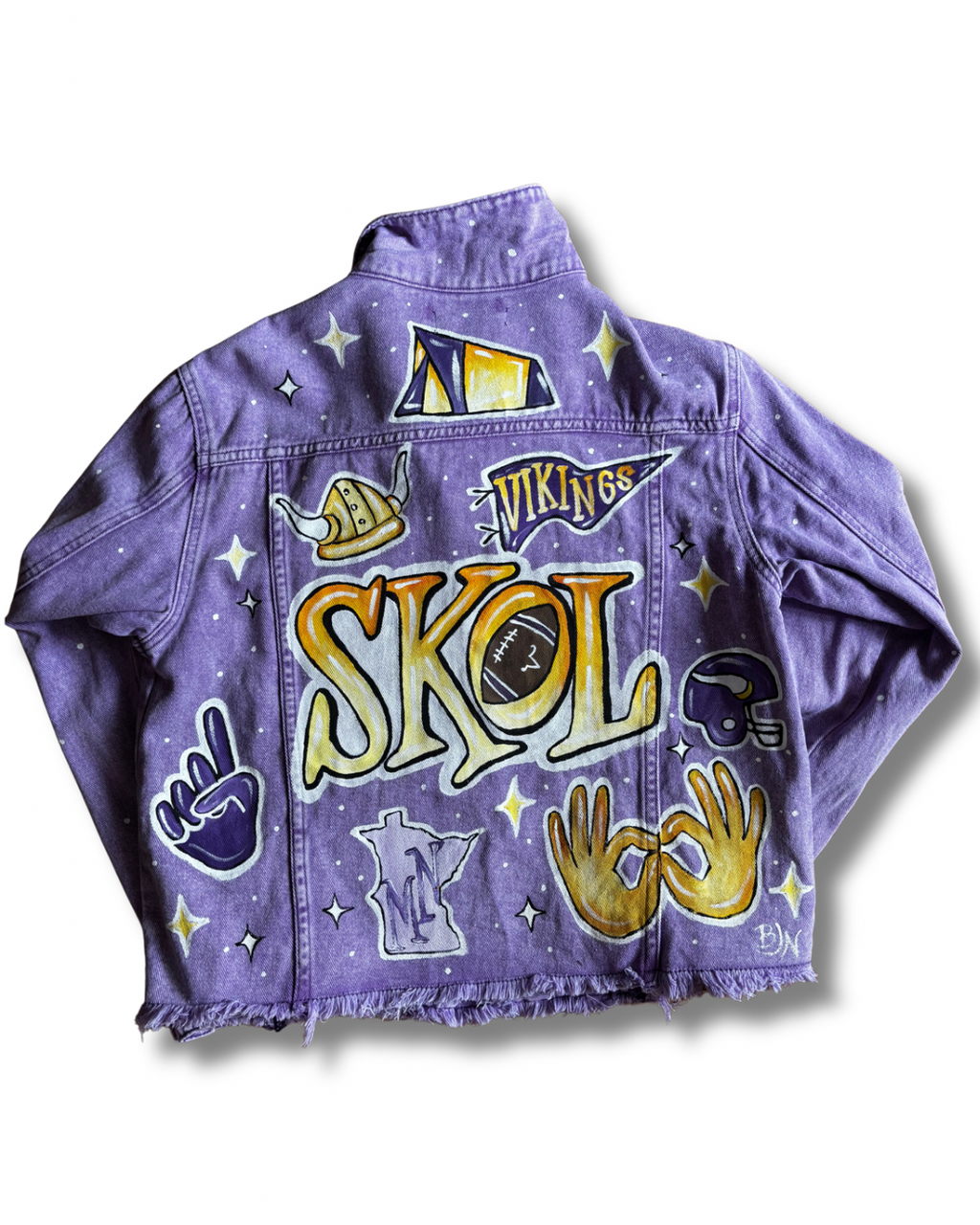 Custom MN Vikings Painted Jacket